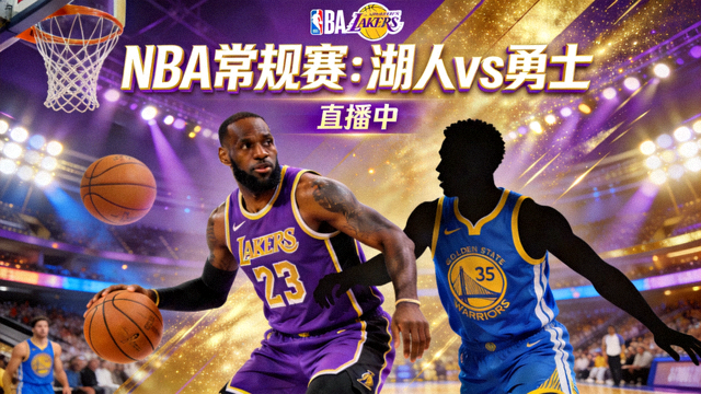 NBA常规赛洛杉矶湖人对阵金州勇士的直播比赛封面图