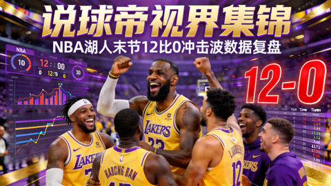 说球帝视界集锦NBA湖人末节12比0冲击波数据复盘视频封面
